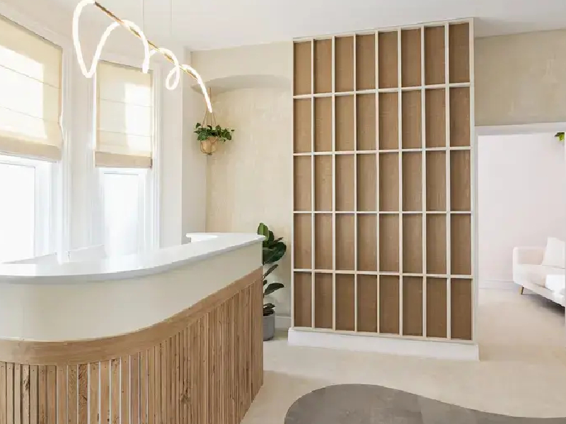 Modern dental clinic reception