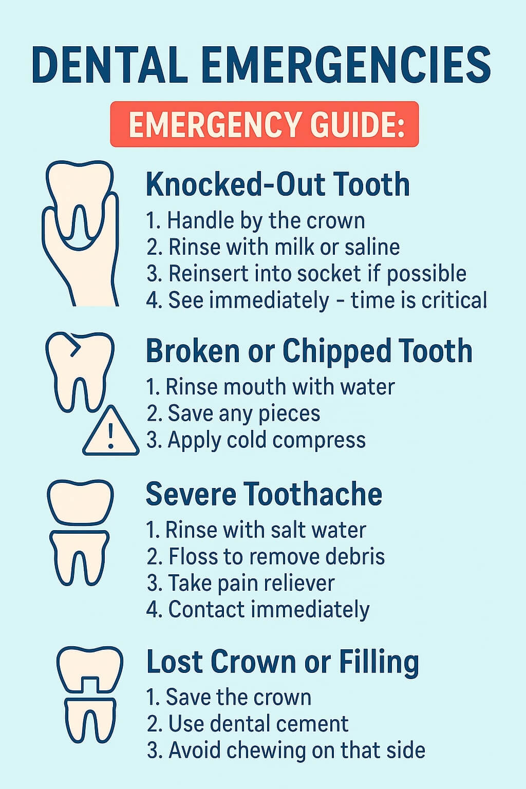 Dental emergency guide